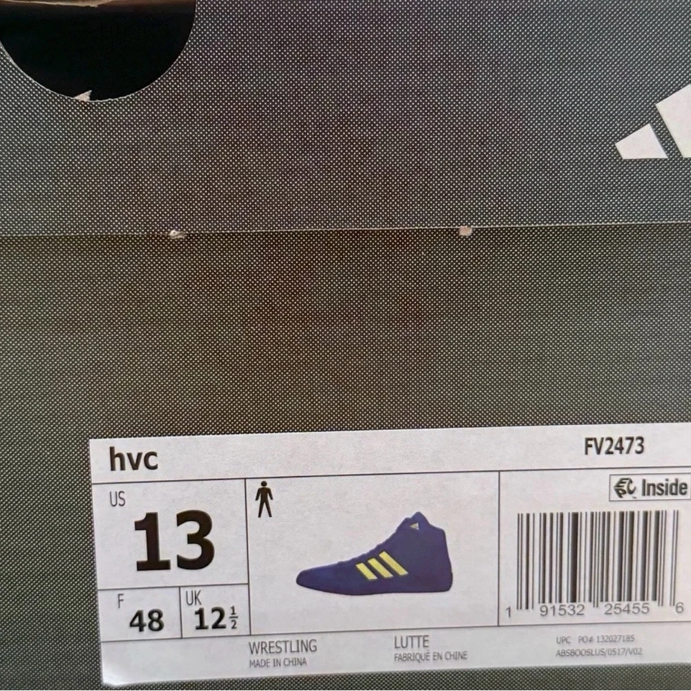 adidas HVC 2 Wrestling Mid Blue men's Size 13